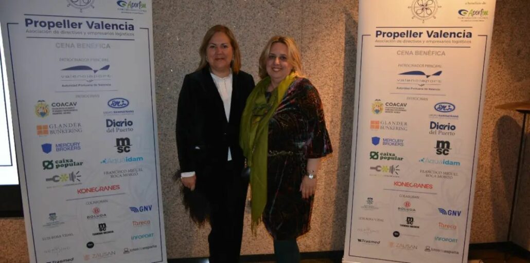 cena solidaria Propeller Valencia sector logístico y portuario
